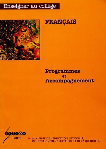 Francais: Programmes et Accompagnement book