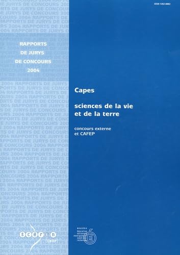 CAPES Sciences de la vie et de la terre: Concours externe et CAFEP book