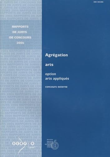 Agrégation arts, Option B : arts appliqués: Concours externe Books