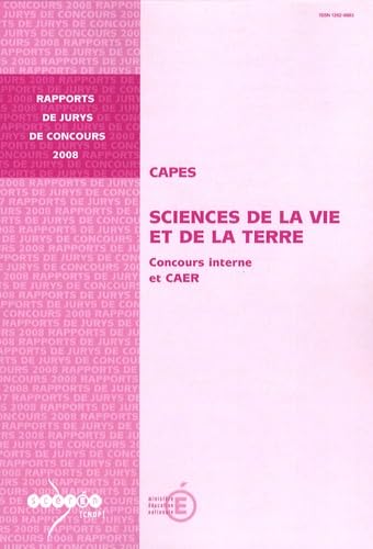 CAPES Sciences de la Vie et de la Terre: Concours interne et CAER book