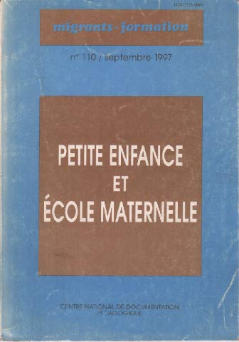 Ville ecole integration 110 : petite enfance et ecole maternelle book