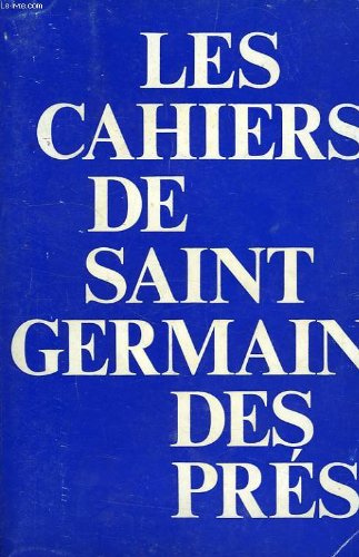 LES CAHIERS DE SAINT-GERMAIN-DES-PRES, N° 8, 1982 book