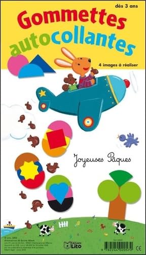 Gommettes Autocollantes : Joyeuses Paques. Des 3 Ans. 4 Images A Realiser book