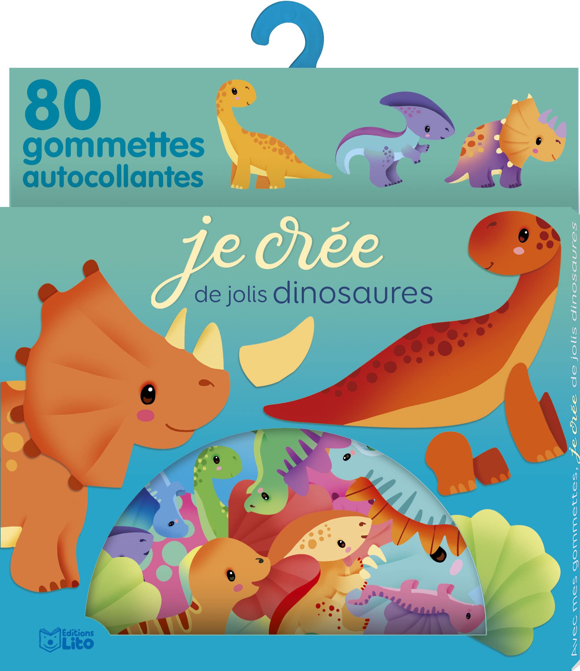 Avec mes gommettes je crée - De jolis dinosaures book