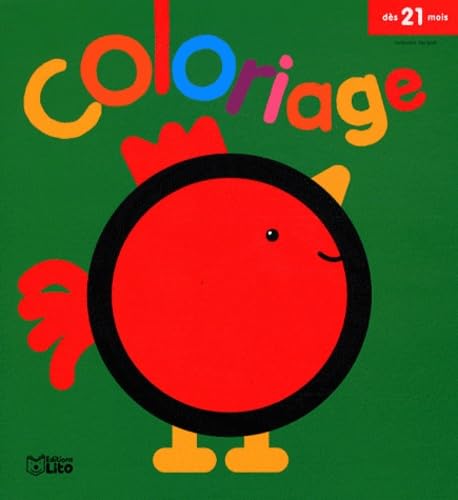 Mon Tout Premier Coloriage Progressif : le Coq Rouge - Dès 21 MOIS Books