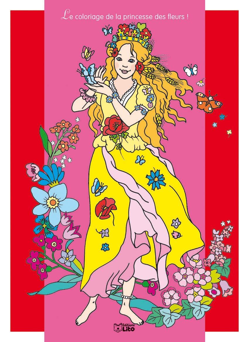 Le coloriage de la princesses des fleurs ! Books
