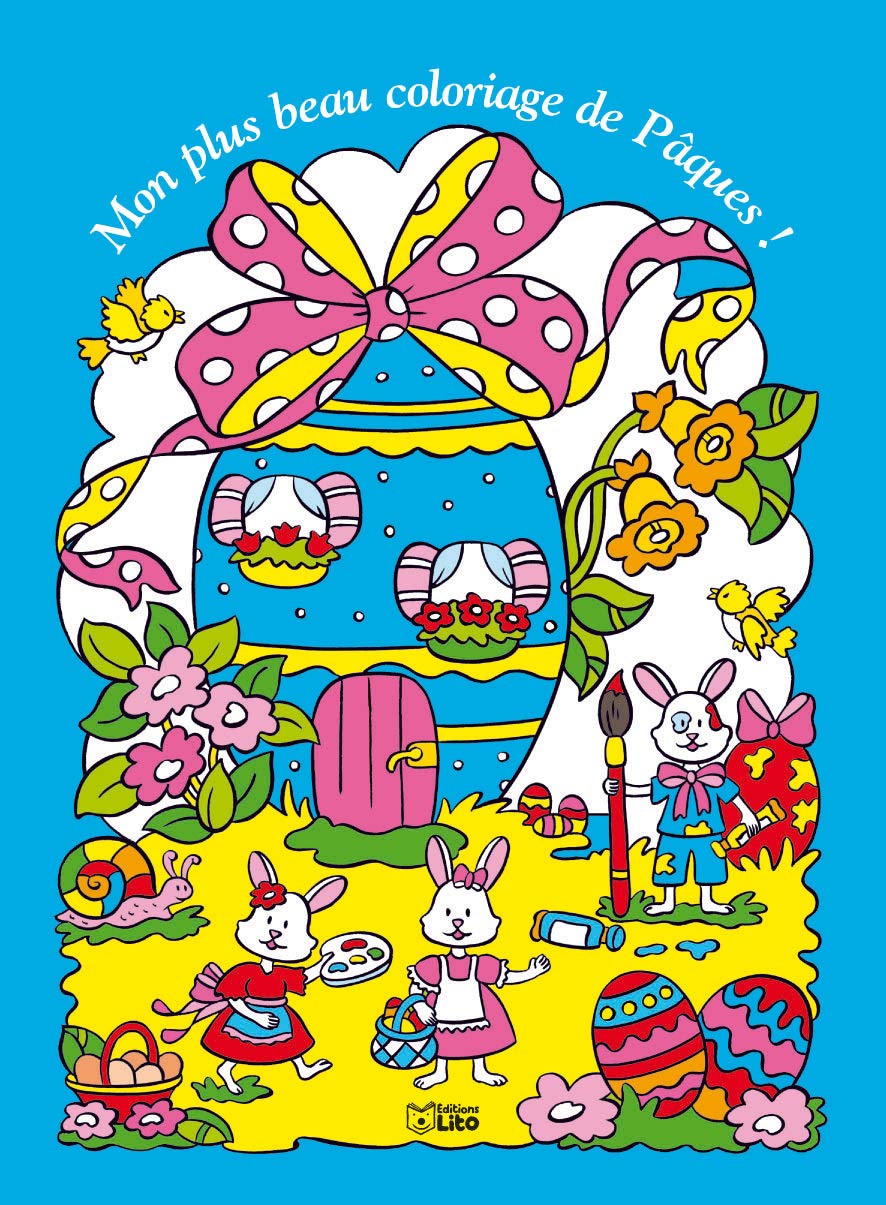 Mon Plus Beau Coloriage de Pâques 2 ( périmé ): Bleu Books