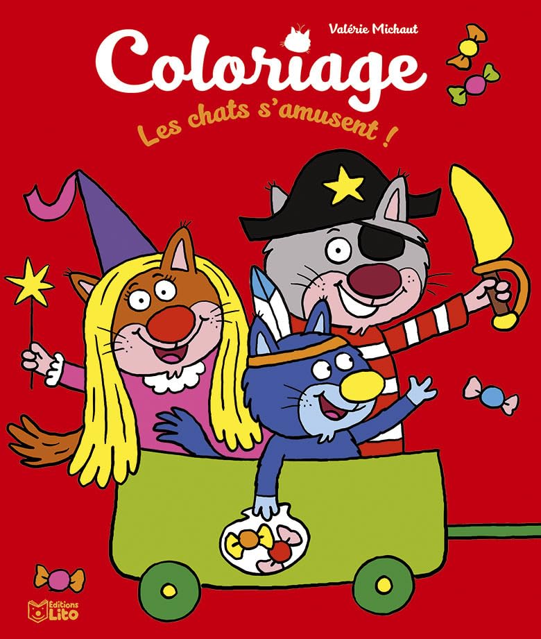 Coloriage les chats - Les chats s'amusent - Dès 5 ans book