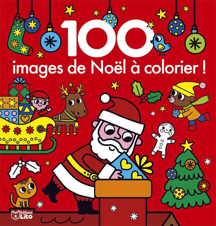 100 images de Noël à colorier ! book
