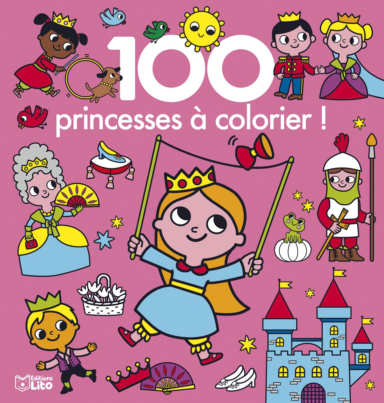 100 images à colorier - 100 princesses à colorier book