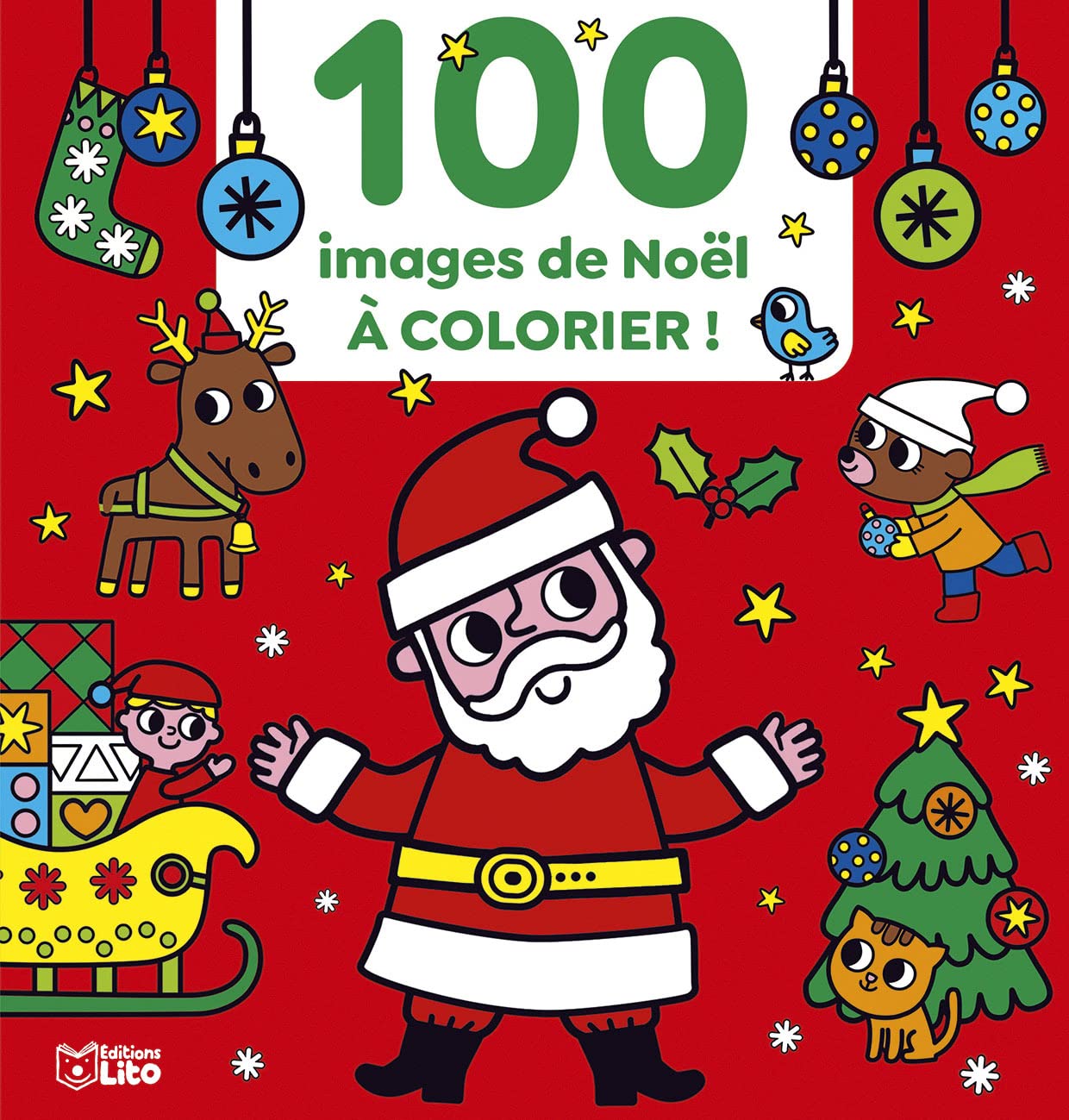 100 images de Noël à colorier ! book