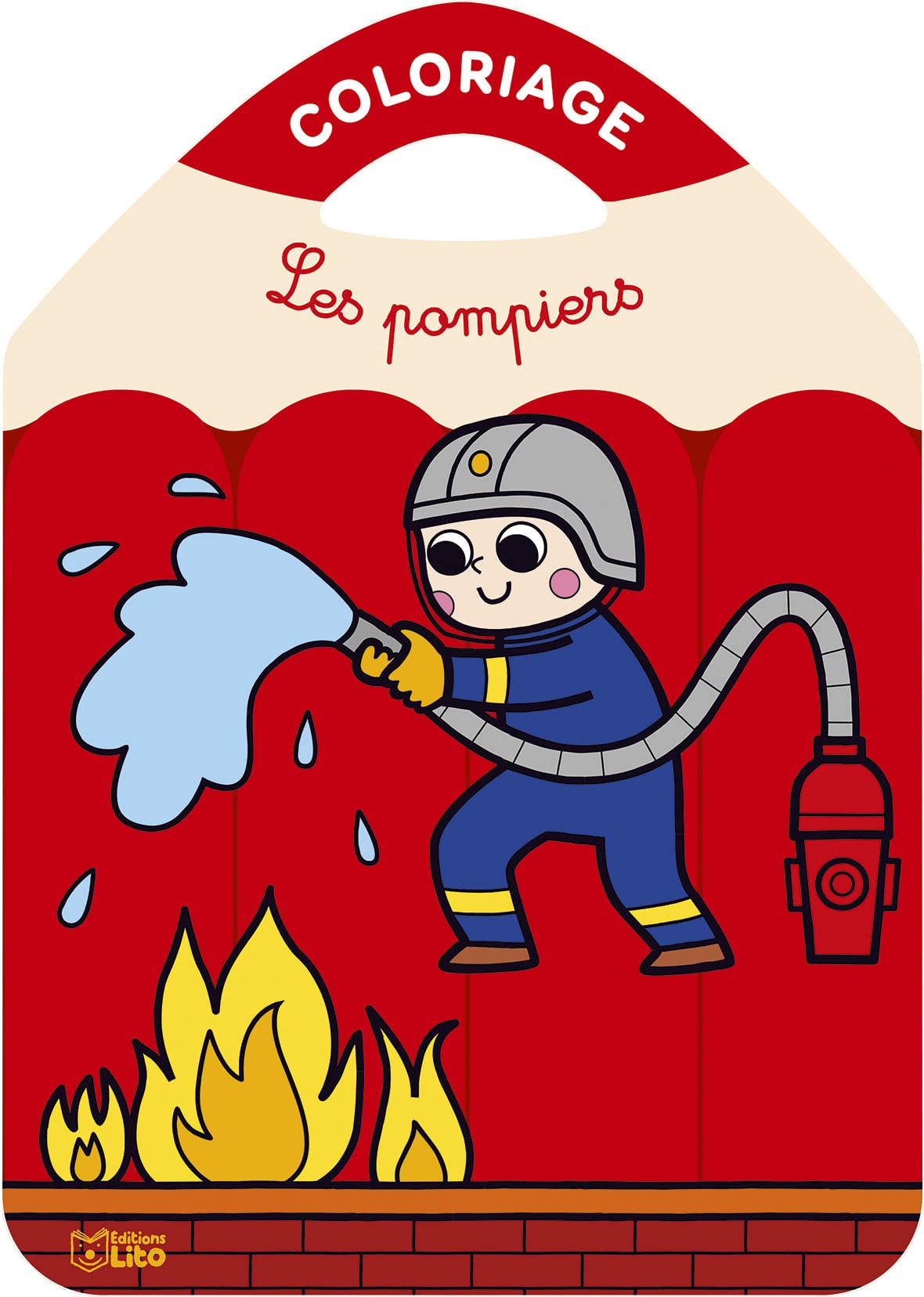 Coloriage Les crayons de couleurs-Les pompiers - Dès 3 ans book