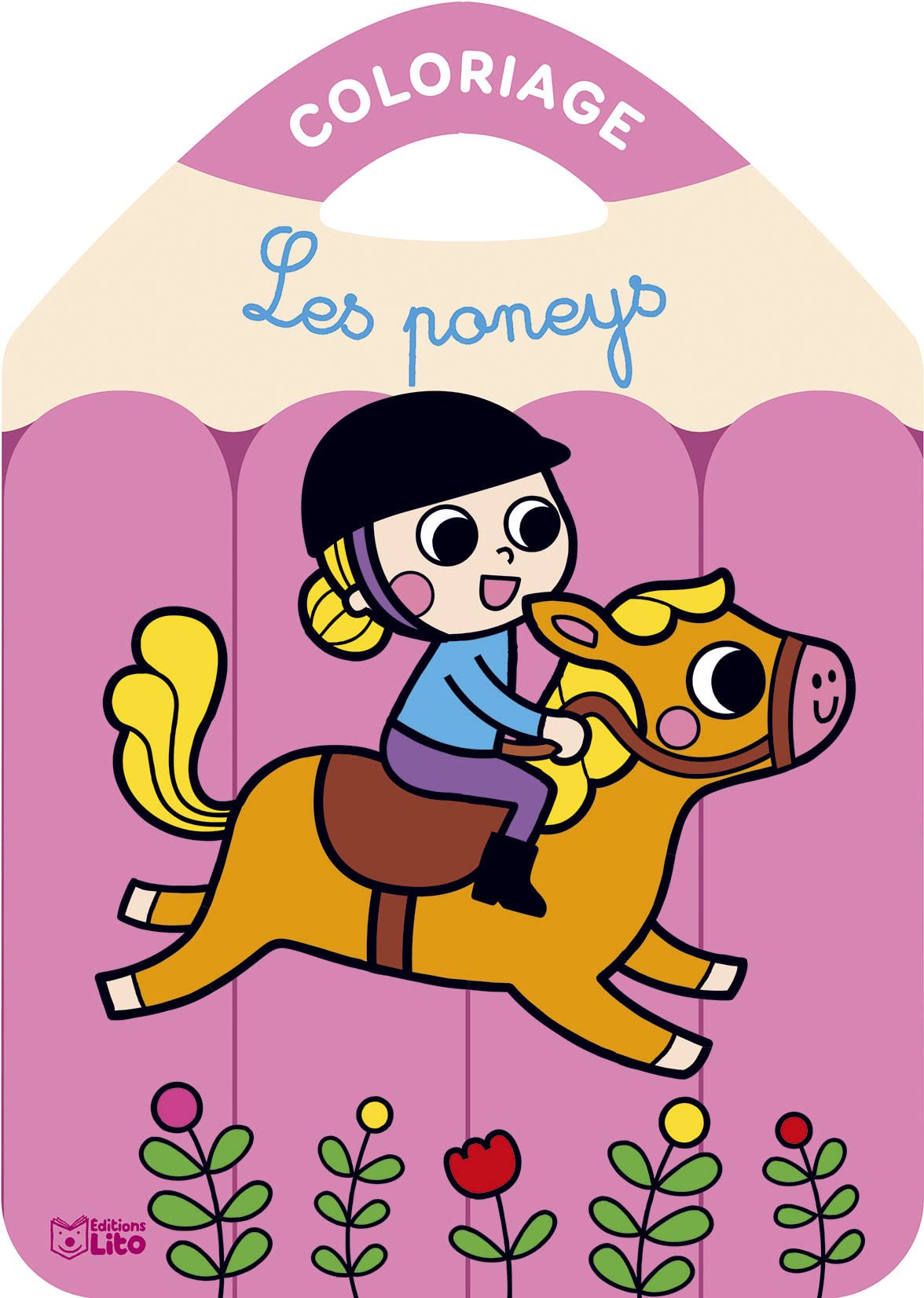 Coloriages crayons de couleurs - Les poneys - Dès 3 ans book