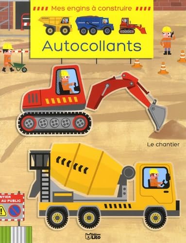 Mes engins a construire en autocollants : le chantier - Dès 3 ans book