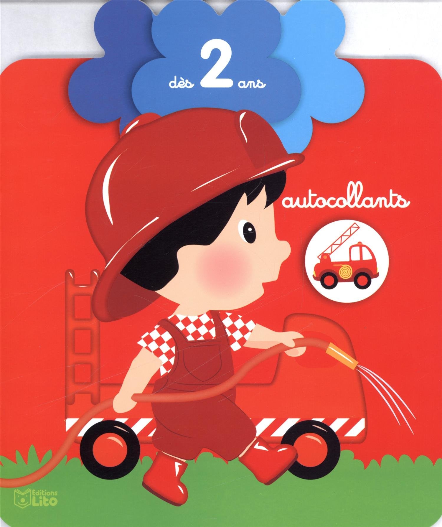 Autocollants petite fleur : le pompier - Dès 2 ans book
