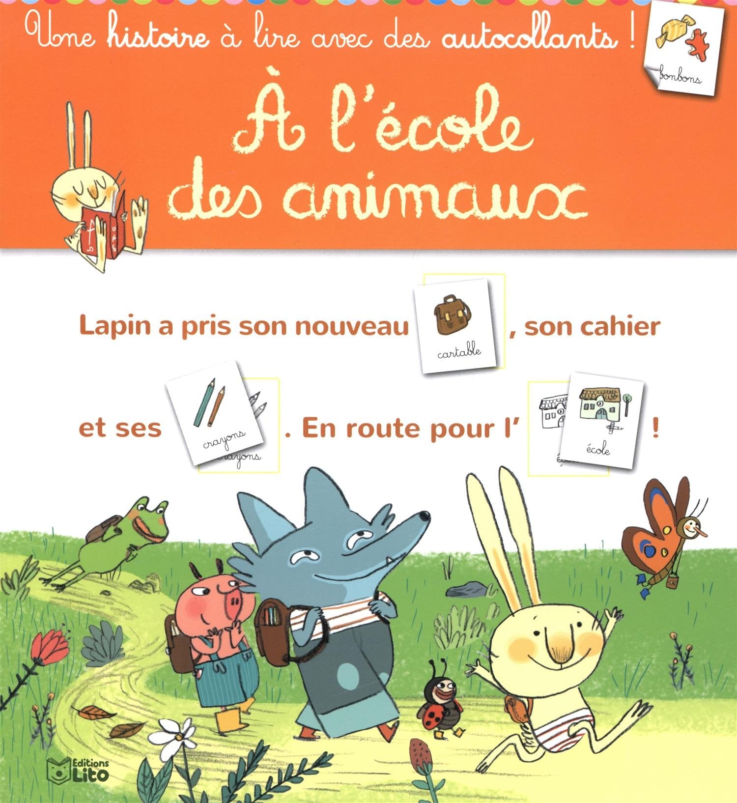 Histoires en Autocollants : A l'école des Animaux - Dès 4 ans Books