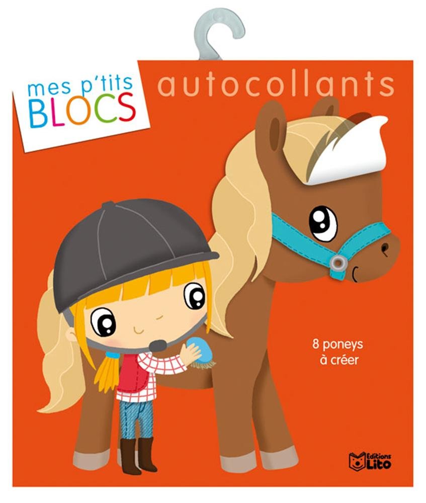 Autocollants: 8 poneys à créer book