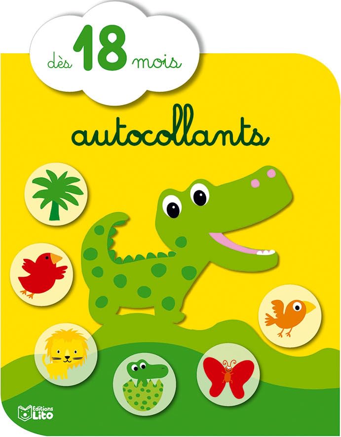 J'aime bien coller - Le crocodile - Dès 18 mois book