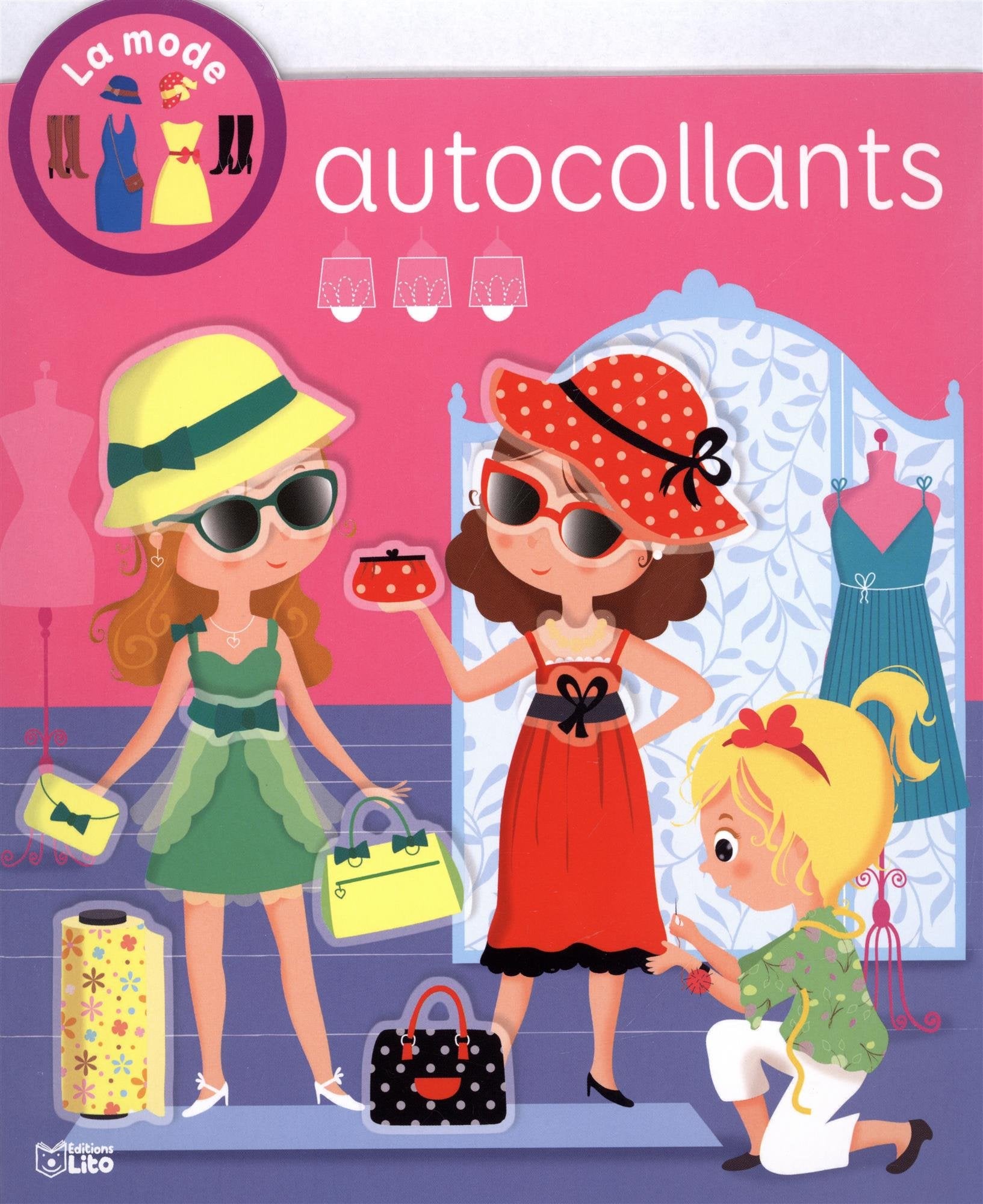 Mes métiers préférés en autocollants: La mode - Dès 3 ans book