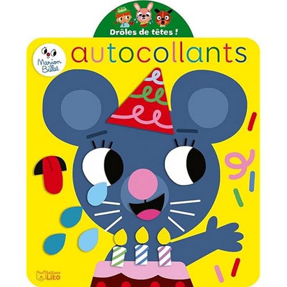 Autocollants drôles de têtes ! - Les émotions book