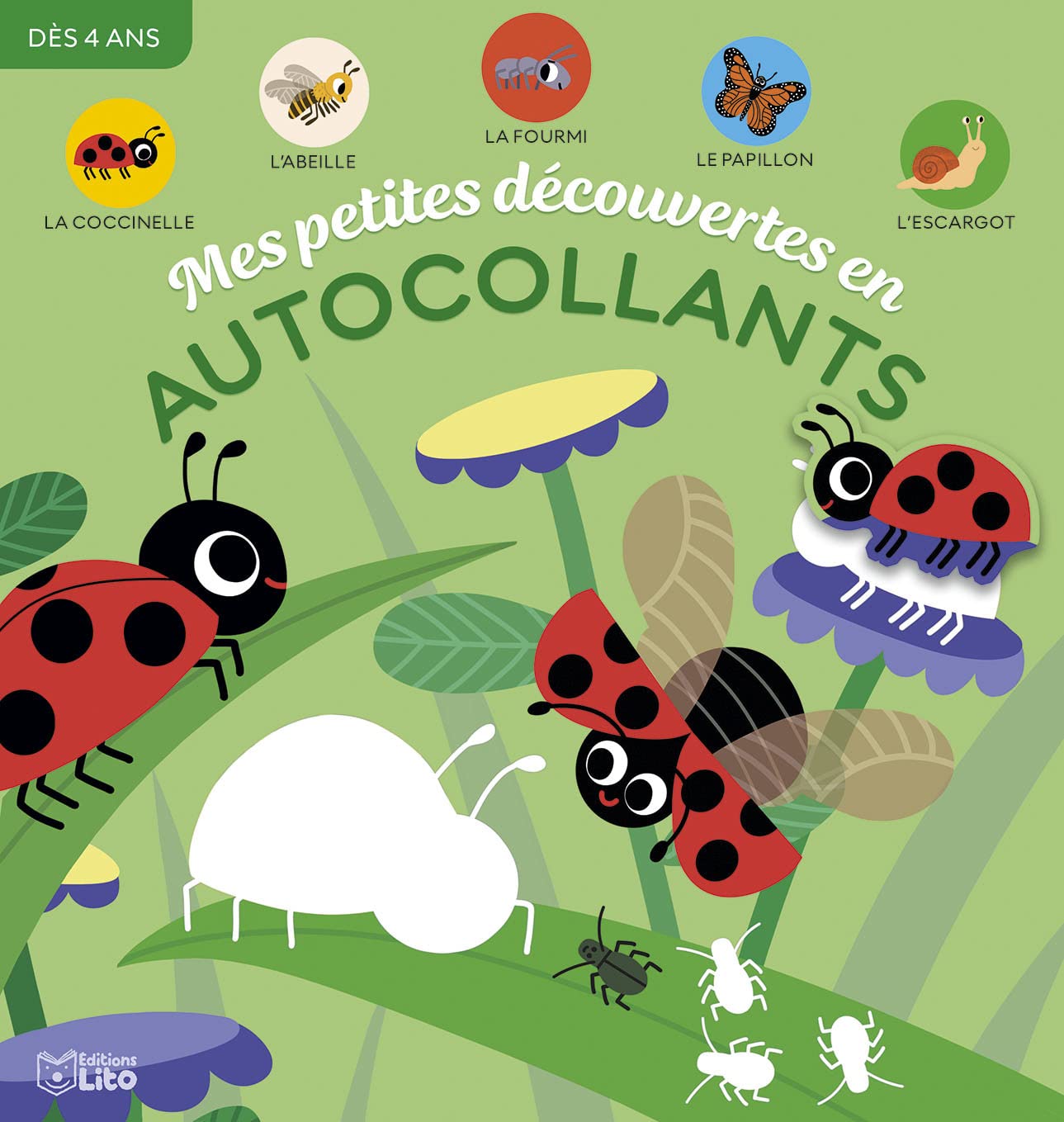 Mes petites découvertes en autocollants - Les petites bêtes du jardin - Dès 4 ans book