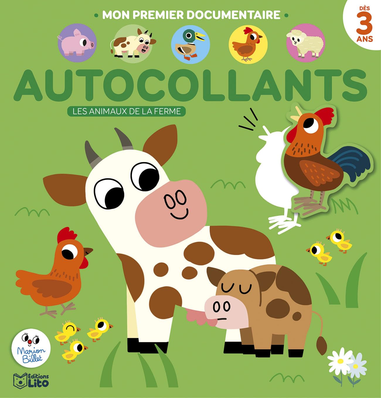 Les animaux de la ferme (Mon premier documentaire en autocollants) Children's books