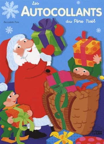 Les autocollants du pere Noël (bleu) Books