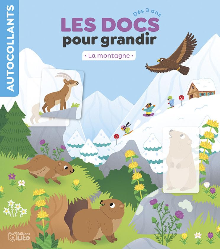 Les Docs pour grandir - La montagne - Dès 3 ans: Autocollants Books