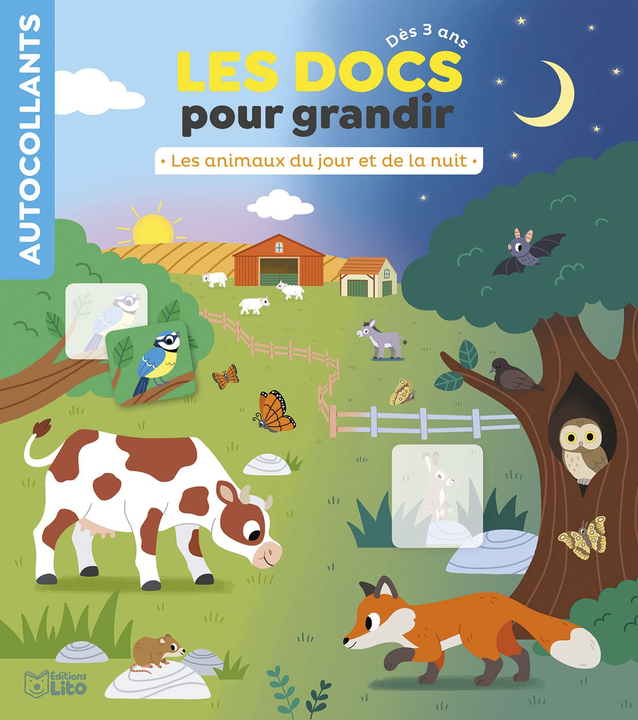 Les Docs pour grandir - Les animaux du jour et de la nuit - Dès 3 ans Books