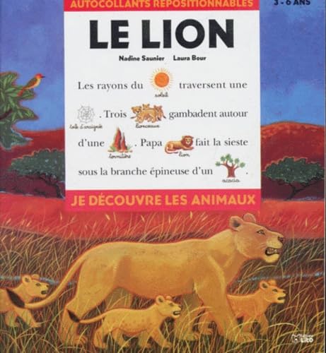 Le Lion. Autocollants Repositionnables book