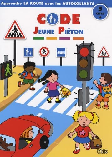 Code jeune piéton : Apprendre la route avec les autocollants ( périmé ) book