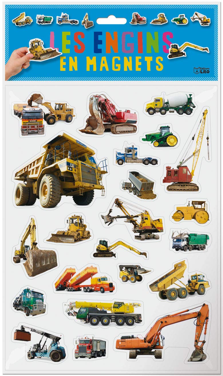 Mes Magnets en Photos : les Engins en magnets - 3 ans et + book