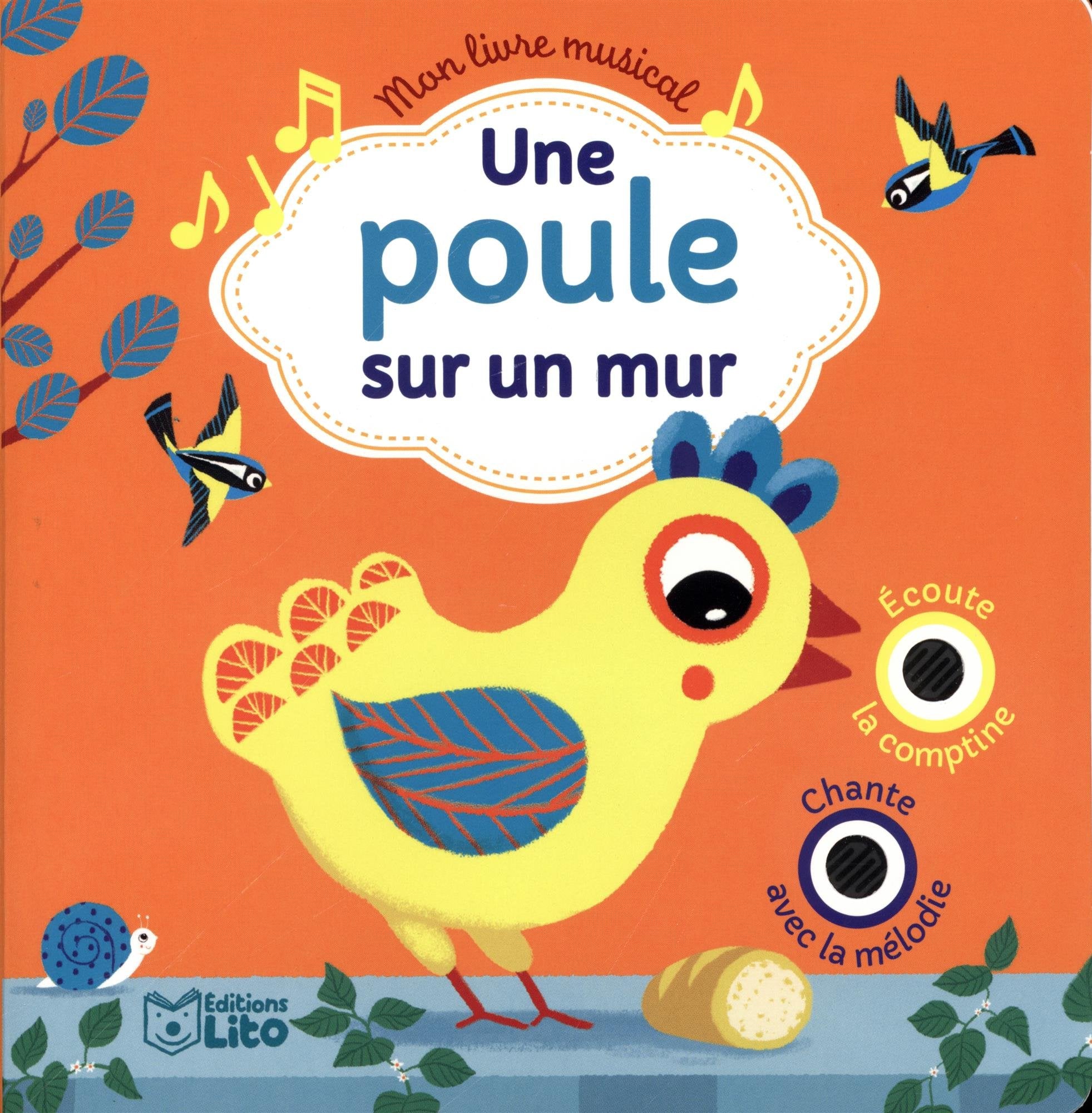 Mon livre musical: Une poule sur un mur - Dès 18 mois book