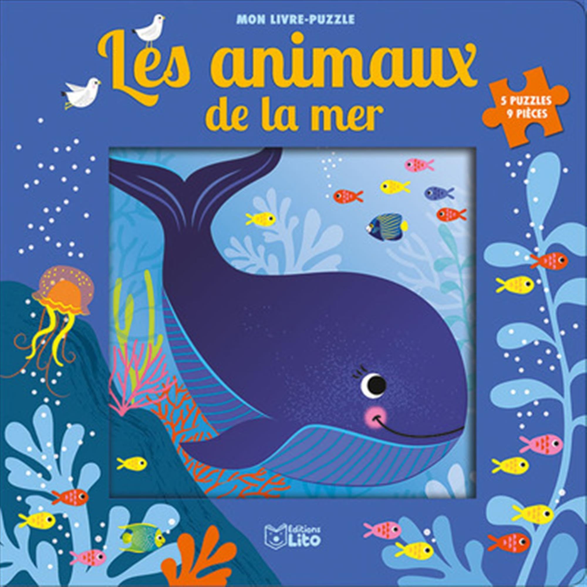 Mon livre puzzle 9 pièces: Les animaux de la mer - Dès 2 ans book