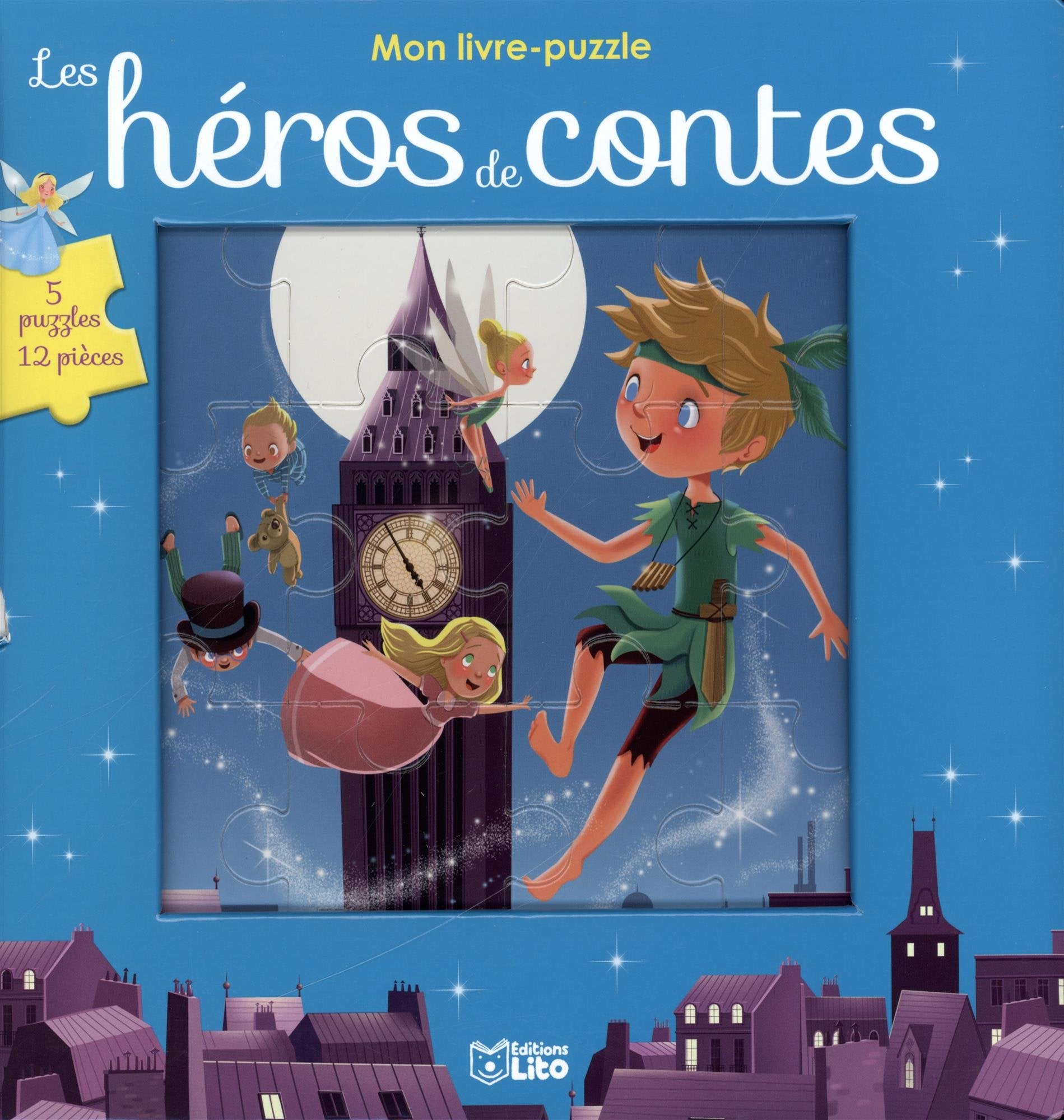 Mon livre puzzle 12 pièces: Les héros de contes - Dès 3 ans book