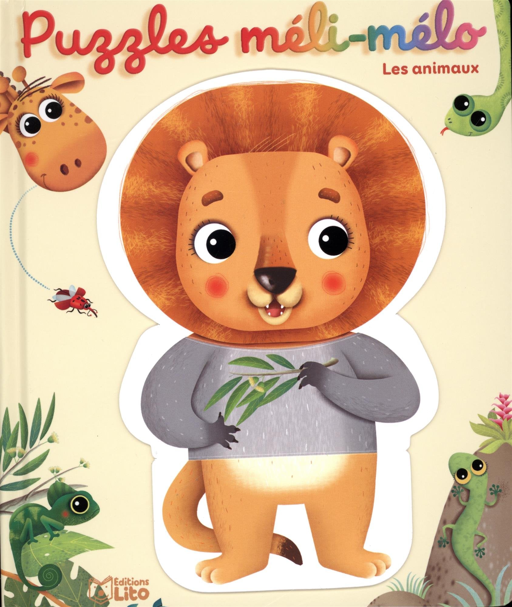 Mes puzzles méli-mélo rigolos: Les animaux - Dès 1 an book