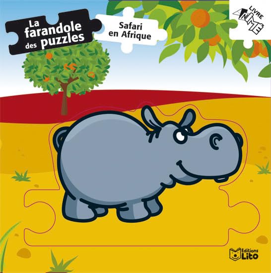 La farandole des puzzles : Safari en Afrique - Dès 2 ans (lion,savane,singe,serpent) ( périmé ) Books