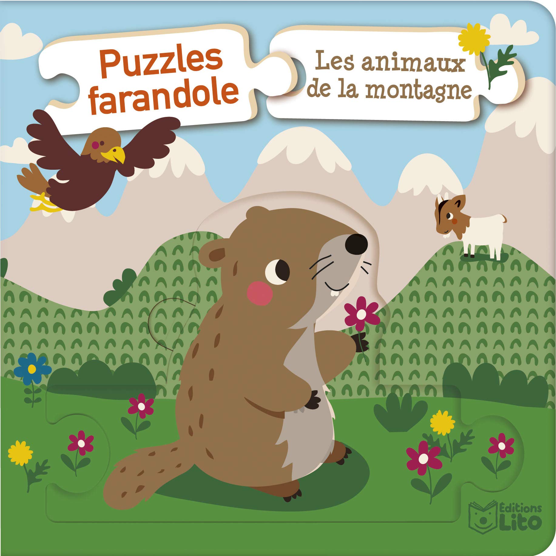 Puzzles farandole : Les animaux de la montagne - Dès 10 mois book