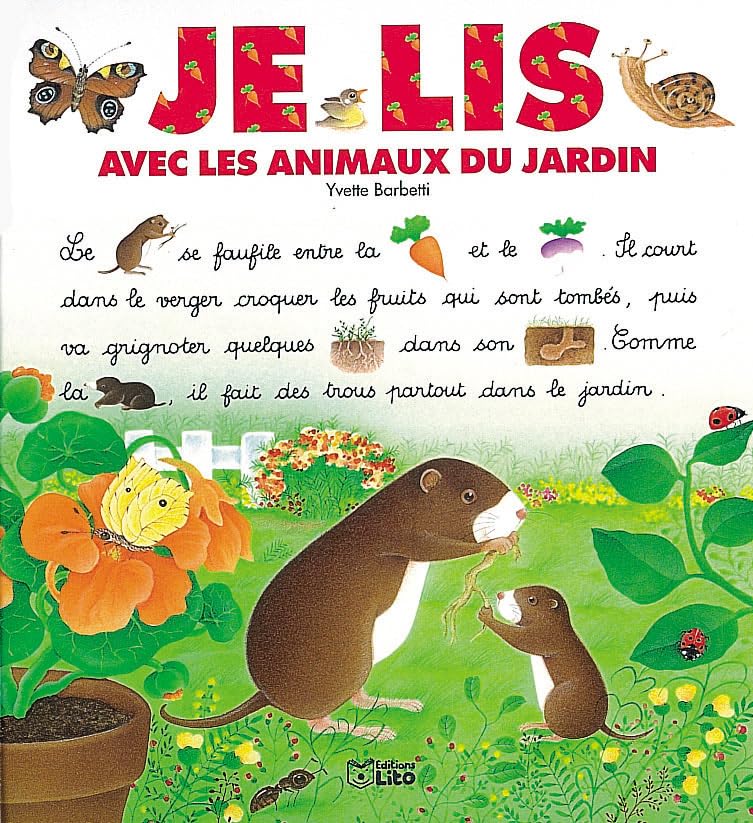 Je lis avec les animaux du jardin Books