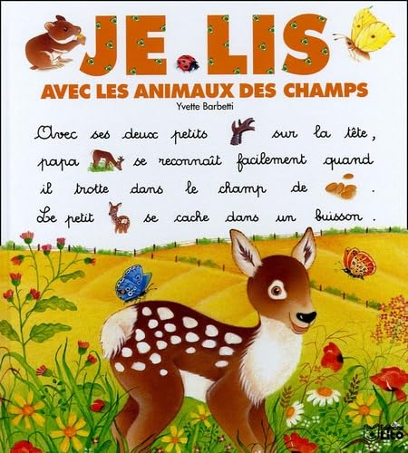 Je lis avec les animaux des champs Books