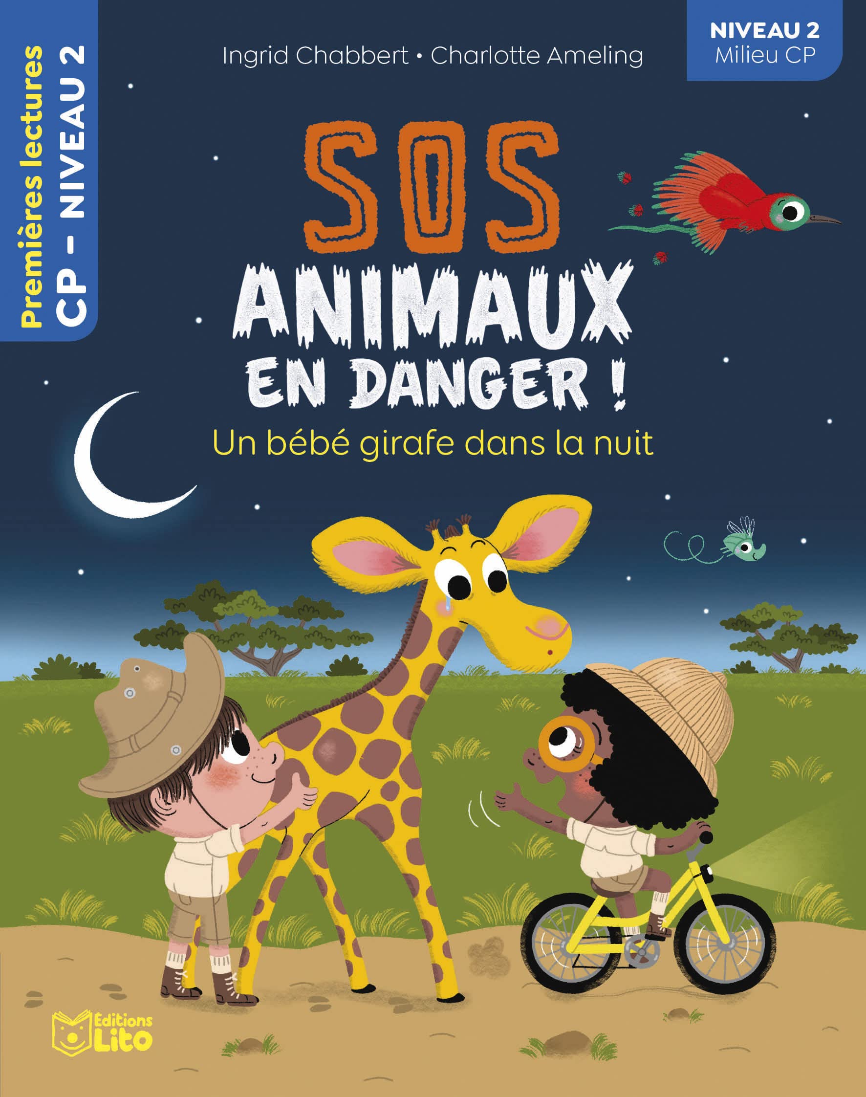 Sos animaux-un bebe girafe n2: Niveau 2 milieu CP Books