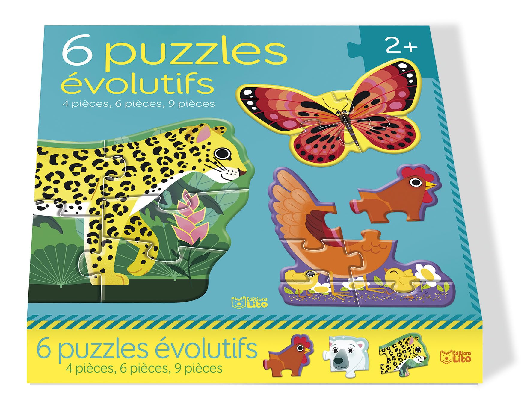 Ma grande boite puzzle animaux book