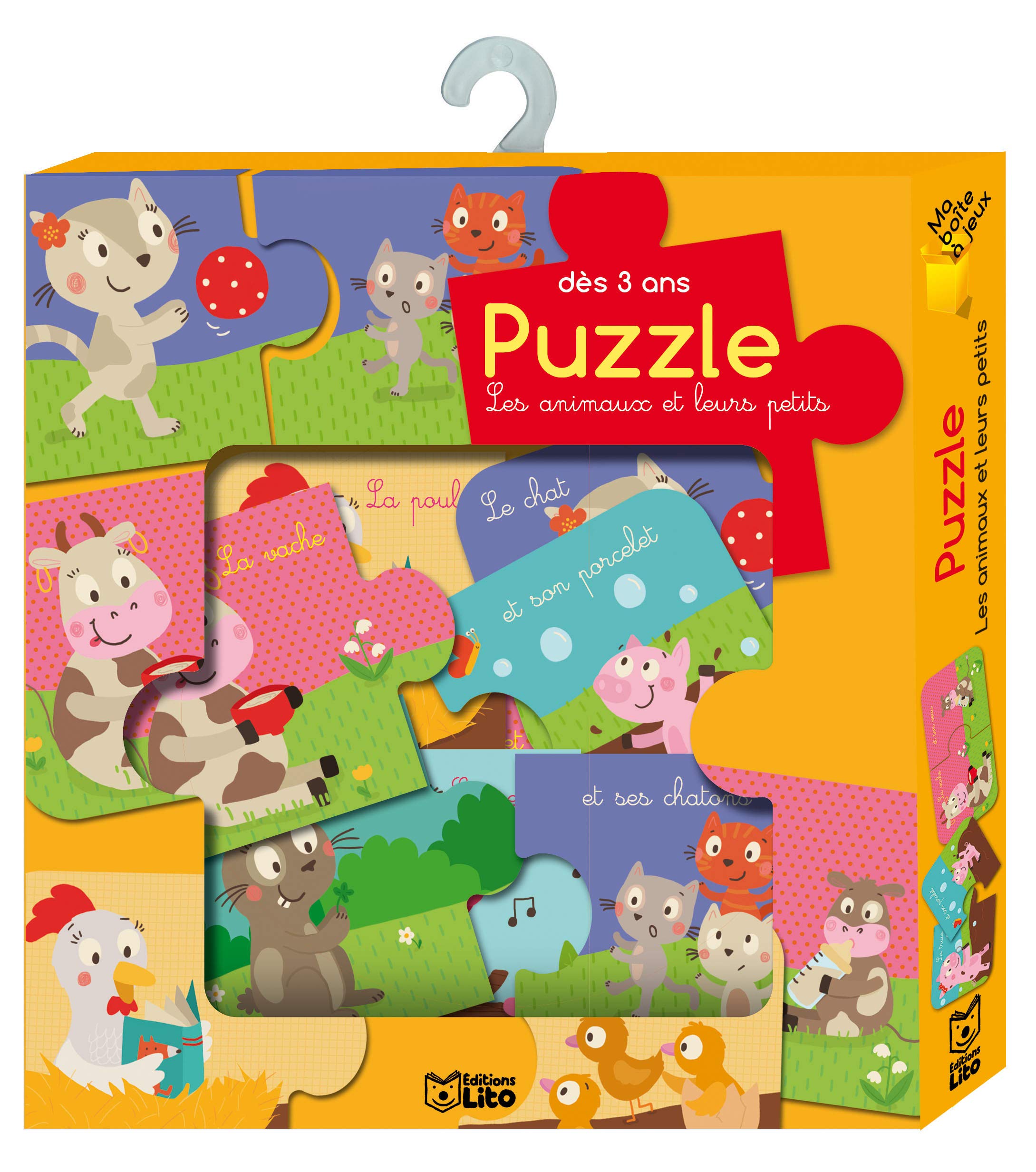 Ma Boite a Jeux : Puzzle des Animaux et leurs petits 14 pièces - Dès 3 ans book