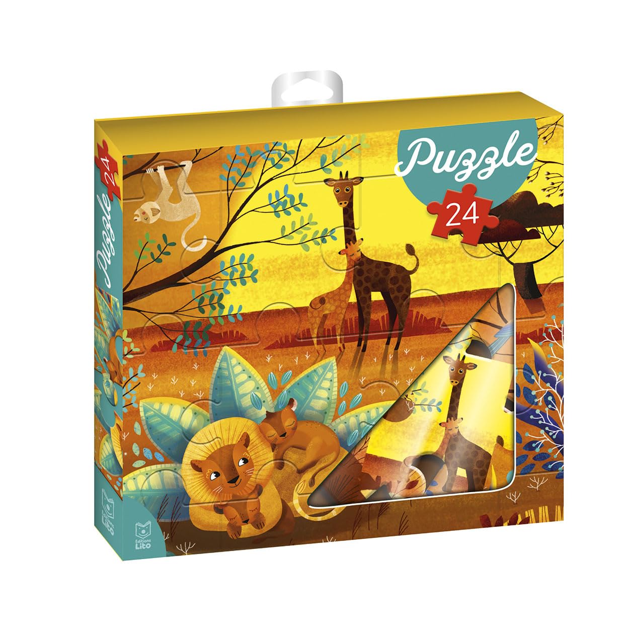 Ma boite à puzzle 24pièces - La savane - Dès 4 ans Books
