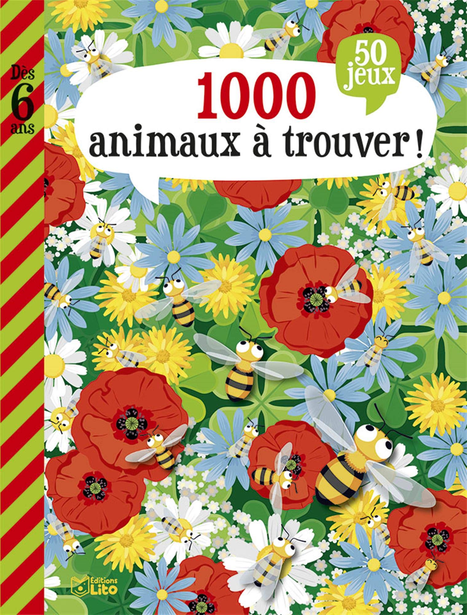 1 000 animaux à trouver !: 50 jeux Books
