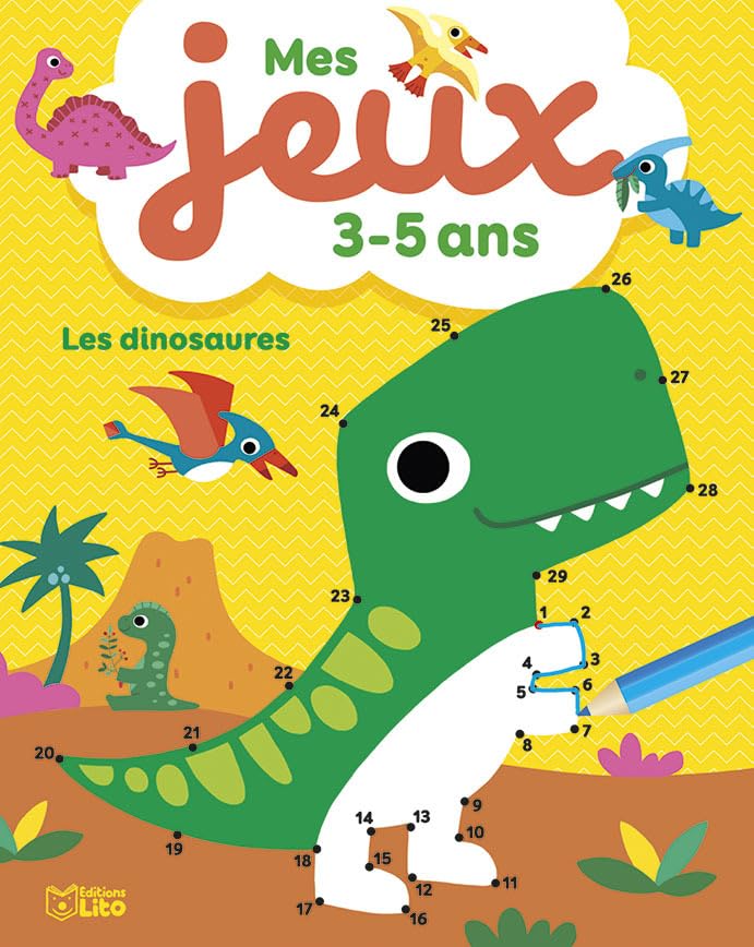 Mes jeux 3-5 ans dinosaures Books