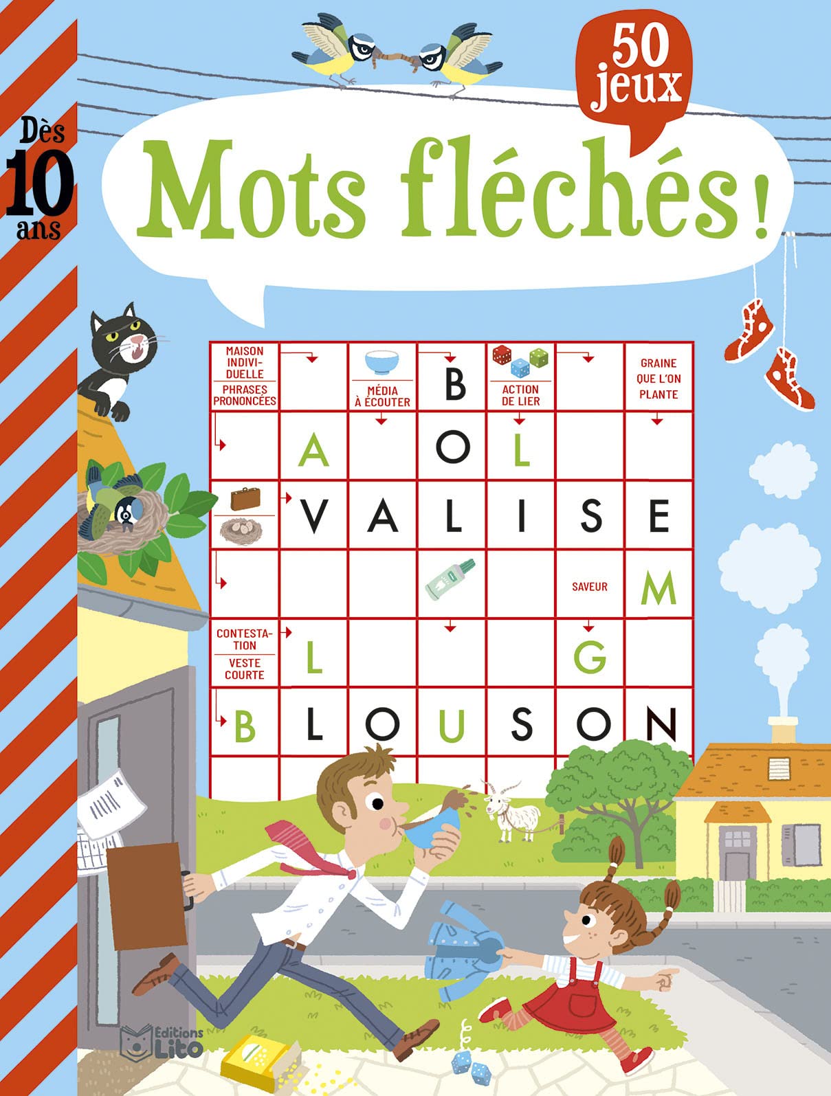 Mon grand livre de jeux - Mots fléchés! Dès 10 ans book