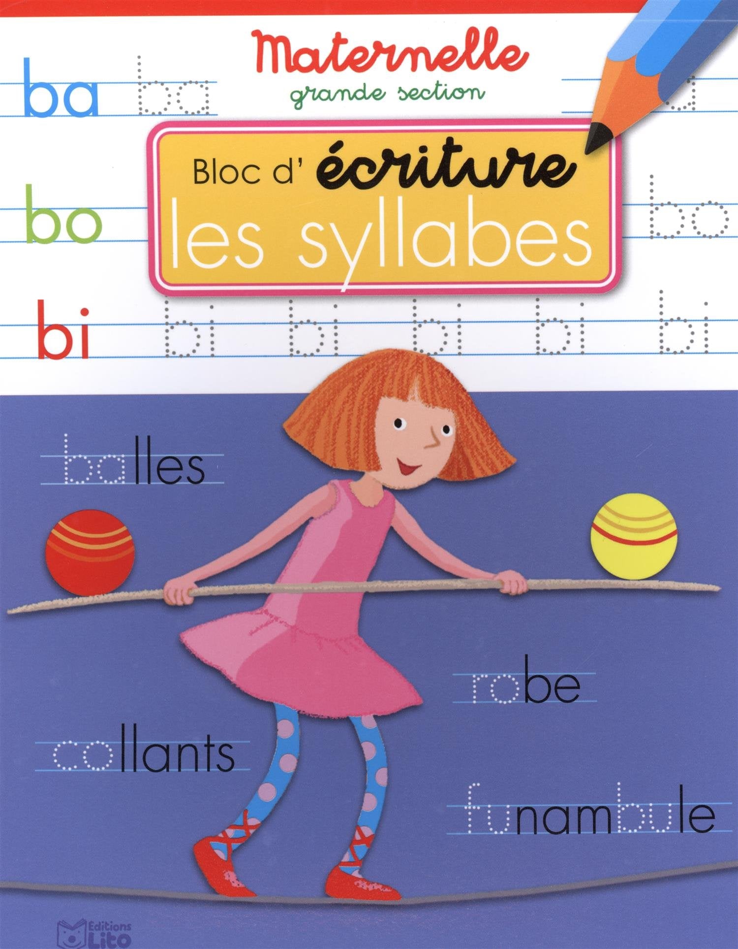 Bloc d'écriture maternelle grande section - Les syllabes - dès 5 ans book