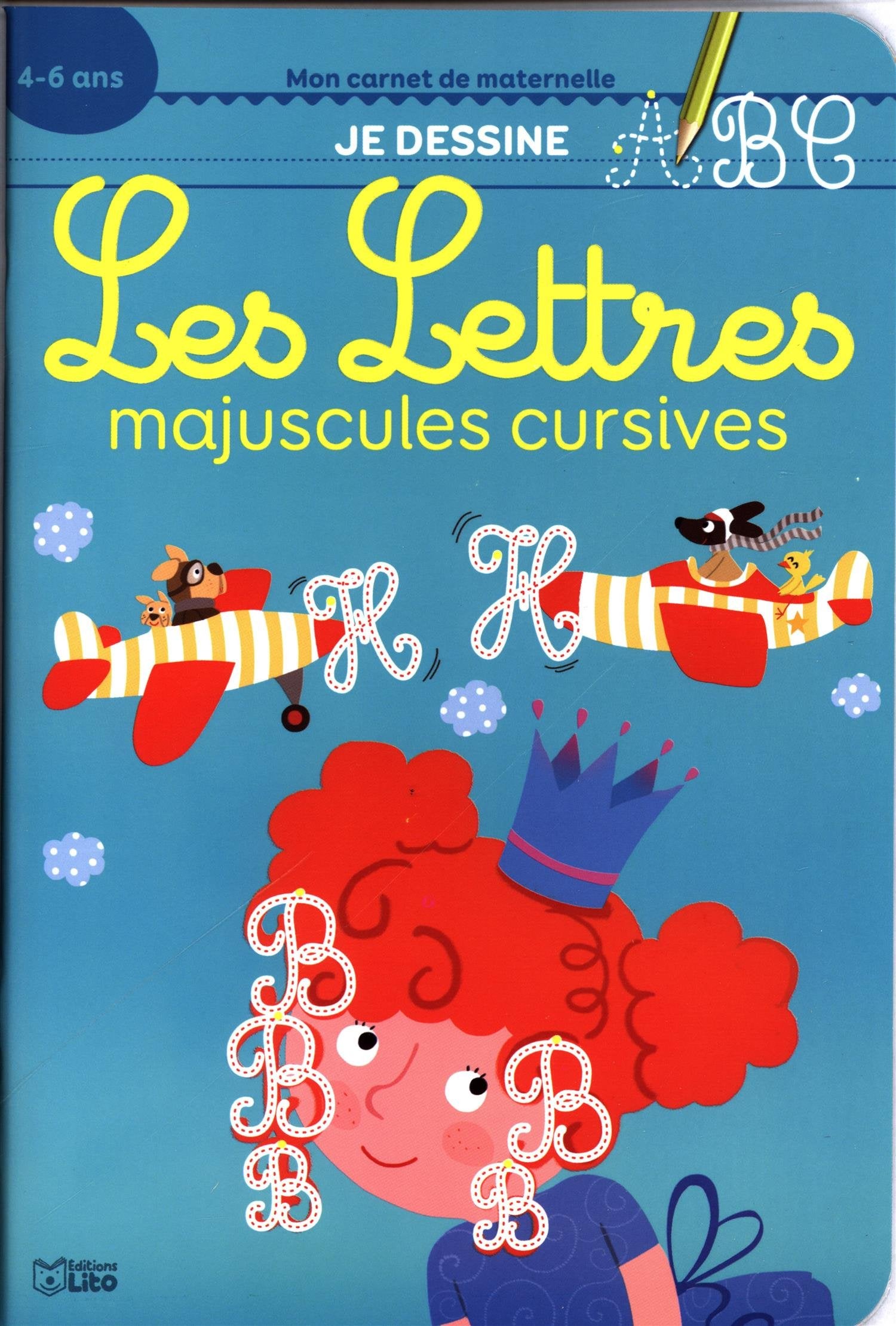 Mon carnet de maternelle: Je dessine les majuscules cursives - De 4 à 6 ans book