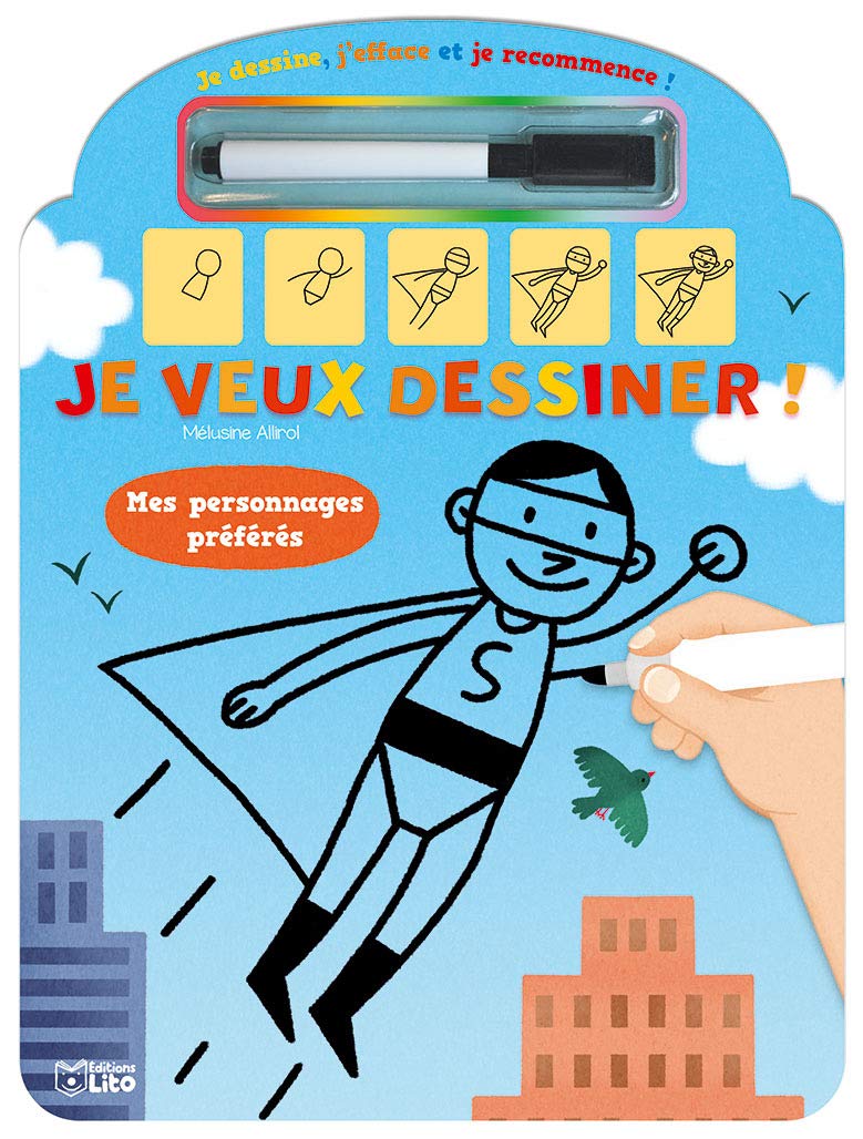 Je dessine, j'efface et je recommence ! : Dès 5 ans Books